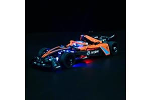 PIPART LED Light Kit for 42169 NEOM McLaren Formula E Race Car, Light Kit ONLY, Model NOT Included.