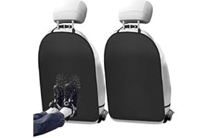 CYZBL 2 sztuki osłon na oparcie fotela samochodowego, wodoodporna osłona przeciwkopciowa na oparcie fotela, osłona na tylne siedzenie dla dzieci, łatwa do czyszczenia osłona na oparcie fotela samochodowego