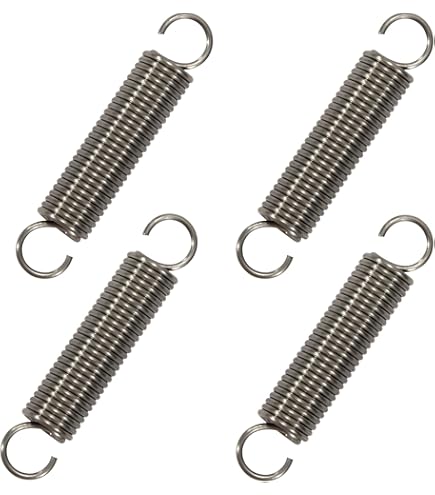 Zugfedern Mit Haken 5 Stück - 1.2x10x50mm Edelstahl Federn Für Garagentor & Mehr