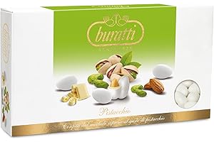 Buratti Confetti Dragées à l'amande Recouverte de Chocolat Tendresses goût Pistache 1 Kg