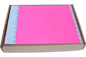 MPM MP - Tyvek Pulseras 1000 unidades para Eventos, Color Rosa