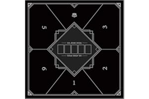 LaiEr 60/80 / 100/120 / 140cm carrés Tapis de Poker Texas Hold'em Poker Tapis en Caoutchouc Table Pliable Portable Poker Table Layout Jeux de Poker Blackjack Casino