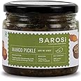 Barosi Mango Pickle 300gm | Traditional Recipe, Handmade with Mustard Oil & Rock Salt | Low Oil, No Artificial Preservatives | Tasty Aam Ka Achar | Glass Jar