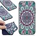 Produktbild iPhone Hüllen, Hozor Dünne Weiche TPU Silikon Handyhülle Schutztasche Back Cover Gemalt Geprägt Muster Schutzhülle Etui Für Apple iPhone 7 / iPhone 8, 4.7 Zoll - Tribal Blume