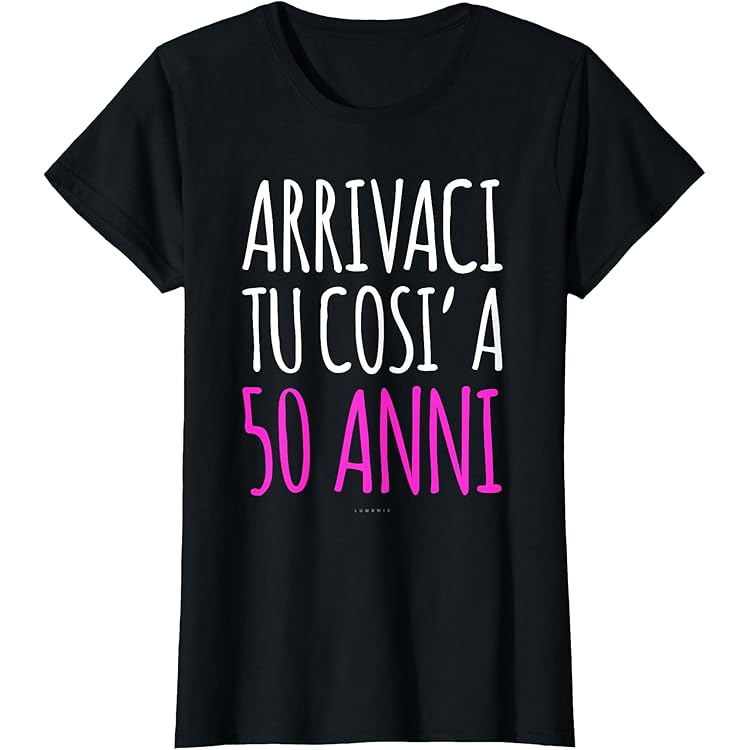 T-shirt Per Festa Di Compleanno 50 ANNI E NON SENTIRLI MEGAFONO - Foto 13