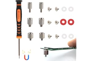 KUAOWT Vis SSD M.2, 19 pièces vis de montage et entretoise tournevis, jeu de vis PC pour carte mère Nvme Asus Msi Gigabyte