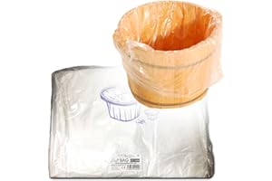 MW SESIOM WORLD Paquete de 80 unidades PEDIBAG bolsa de plástico especial pedicura para la protección del pediluvio o bañera sesioMWorld®