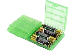 CHENYU 6 Stück Batterie Schutz Aufbewahrungs AA/AAA Dedizierten Batterie Box Grün Kunststoff Case Batterie Halter für Batterie Schutz