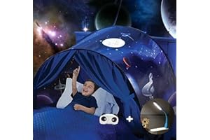 FLAYOR Dream Tents - Tente de Lit Enfants Tente de Rêve Pliable Pop Up Lit Jouer Tentes Cadeaux de Noël (Marche dans l'espace)