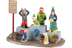 Lemax 13556 Caddington Village Accessory: Canine Holiday Sweater Contest