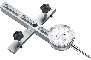Neoteck Tischsäge Messuhr Tischsägenlehre mit 0,75 Zoll Breite eloxierte Aluminiumstange zum Ausrichten und Kalibrieren Werkstattmaschinen Tischsägen Bandsägen und Bohrpressen