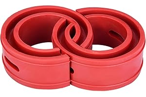 KIMISS Kit de rehausseur performance 2pc rouge voiture amortisseur tampon ressort pare-chocs coussin type A hélicoïdal amortisseur/suspension retenue(D)