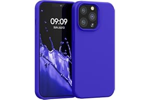 kwmobile Carcasa Compatible con Apple iPhone 13 Pro Funda - Case TPU y Silicona antigolpes - Apto Carga inalámbrica - Azul báltico