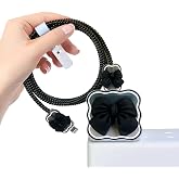 INEFABLE Charger Case Cover Protector with 3D Cute Pattern for iPhone Charger only 18W & 20W, Data Charging Cable Wire Saver