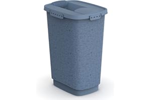 Rotho MyPet Cody Tierfutterbehälter 25l mit Deckel, Kunststoff (PP) BPA-frei, blau, 25l (33.0 x 25.0 x 46.3 cm)