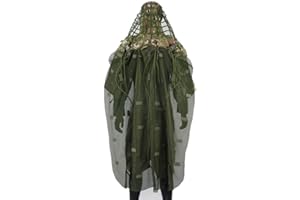 ROCOTACTICAL Atmungsaktiver Ghillie Suit Foundation/Ghillie Cape für Ghillie Suits Foundation für Jagd, Sniper, Airsoft, Wildlife Fotografie, Halloween, Schwarz
