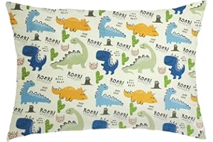 BILLION XIN Children's Pillow, 33 x 45 cm Cushion for Baby Bed with Cotton Blend Fabric, Breathable Children's Cushion