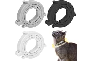 ZORTVUL 3 Stück Flohhalsband für Katzen,Flohhalsband Hunde Klein,Zecken Flohschutz Halsband,Zeckenhalsband für Katzen,Zecken Flohband Katze,Floh Zeckenhalsband für Hunde und Katzen