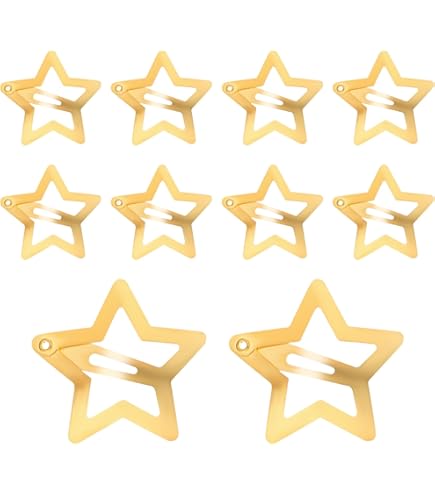 Qianyu 20 STKS 1,25 inch Ster Haarspeldjes voor Meisjes Antislip Ster Haar Haarspeldjes Y2K Zilver Metalen Haaraccessoires Kawaii Snap Kids Vrouwen Decoratie Gezicht Wassen Clip Decoratie