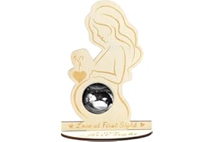 SUGHAW Incinta Mamma Cornice in Legno Immagine ad Ultrasuoni Bambino egno Cornice Ecografia Gravidanza Cornici Foto Donne Incinte Cornice Futura Mamma Sonogramma Foto Idee Regalo Donne Incinte Cornice