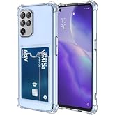 Ehr. Oppo Reno 5 Lite Uyumlu Kamera Korumalı Kartlıklı K&ouml;şeleri Airbag Tasarımlı Darbe &Ouml;nleyici Şeffaf Silikon Kılıf (Şeffaf,