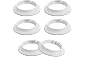Giantree Convertisseurs d'anneau pour abat-jour de lampe - 6 pièces de filetage en plastique