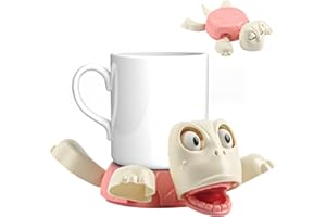 BGNXHYB Turtle Coaster - Posavasos de tortuga impreso en 3D, divertido diseño de tortuga, novedosos posavasos para bebidas para 2025, diseño de sensor de gravedad, regalos para amigos y niños (rosa)