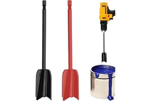 VOOVEN 2 Pcs Paint Mixer for Drill, Reusable Resin Mixer, Mixing Paddle for Drill, Silicone Resin Mixer, for Resin, Silicone Mixing, Paint, Glitter Resin, Glazes, Oil Paint DIY Crafts