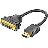 UGREEN HDMI to DVI Adapter Cable, 1080P Bi-Directional DVI-I 24+5 Female to HDMI Male Converter Compatible with HDTV, Mac Min