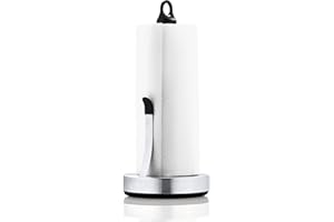 Blomus Portarrollos Soporte para Rollos de Cocina, Acero Inoxidable, Negro, 34 x 15 x 15 cm