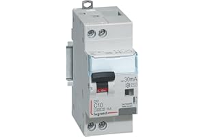 410704 Legrand Disjoncteur différentiel 10A type AC 30mA - courbe C - DX³4500 1P+N