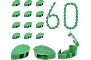 LYFETC Pflanzenclips Wand 60 Stück Pflanzenclips FüR Kletterpflanzen Extra Groß Kletterpflanzen Befestigung Unsichtbarkeit Plant Climbing Wall Clips für Kletterpflanzen, Reben und GrüNpflanzen