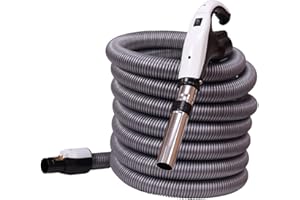 ASPIRASTORE Tubo flessibile per aspirapolvere centralizzato con interruttore ON-OFF su impugnatura - Compatibile con Aertecnica Tubò, Sistem Air, Duovac, AirBlu e altri (7 metri)