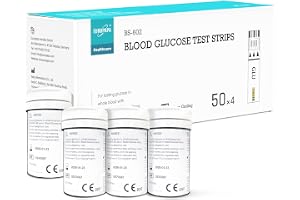EUROPAPA® blodsockerteststickor 200 st. för kontroll av blodsockervärde, diabetesdiabetes och glukosövervakning, teststickor Tillämplig EUROPAPA BG-serie blodsockermätare