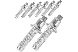 Anneome 8pcs Mountaineering Stick Tip Hiking Cane Metal Hiking Pole Tips Trekking Pole Walking Stick Tips Walking Cane Tips Trekking Pole Feet Tungsten Steel Tips for Walking Sticks Nordic