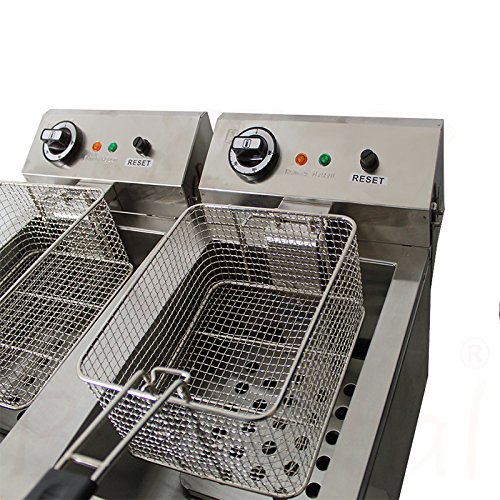 Beeketal Profi Gastronomie Imbiss Friteuse Fritteuse Fritöse 10L+10L – BTF20B - 3
