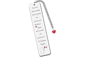 HZBLAZ Papá Marcadores De Libro Día Del Padre Apreciar Regalos Hombre Marcador Papá Hija Amor Siempre Cumpleaños Mejor Papá Del Mundo Jubilación Apreciar Citas Amor Recuerdos Navidad Hombres Marcapáginas