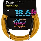 Fender&reg; &raquo;GLOW IN THE DARK - CABLE&laquo; Instrumenten-Kabel - 5.5m - Farbe: Orange