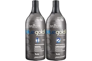 Salvatore Shampoing anti-déchets, revitalisant reconstructeur – Formule Premium Blue Gold 1 L