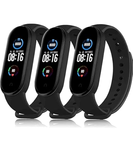 Cinturini Per Xiaomi Mi Band 6/5 - Set 3 Colorati, In Silicone Impermeabile, Regolabili E Traspiranti - Foto 5