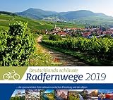 Deutschlands Radfernwege 2019, Wandkalender im Querformat (54x48 cm) - Mit Hintergrundinformationen zu den Fahrradtouren, mit Monatskalendarium by