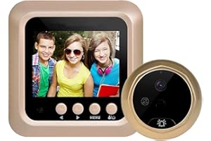 CLICLED Spioncino digitale elettronico porta campanello telecamera schermo LCD 2.4" W5