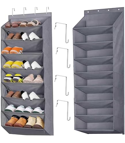 Organiseur de chaussures à suspendre sur la porte, 16 grandes Organiseur de chaussures à suspendre sur la porte, 16 grandes