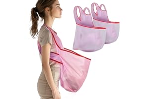 Sahunfri 2 pezzi grembiule da bucato con custodia, grembiule da bucato indossabile con grande tasca, grembiule portatile per asciugare i vestiti, grembiule da lavaggio per i vestiti