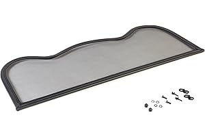 TIEF TECH Déflecteur de vent noir R-style pour Mazda MX-5 NA / NB 1989-2005 | Filet Anti-Remous Coupe | Déflecteur d'air