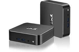 UXX Mini PC Unterstützung 512GB SSD Expansion, 8GB RAM N5095 Desktop Computer 256GB SSD, Kleiner PC Gaming 4K IPS HD UHD Triple Display, BT4.2, 2.4/5G WiFi, USB 3.0, Für Büro/Multimedia, Schwarz