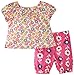Kite Baby-Girls Flower Blouse and Cropped Trousers Floral Round Collar Short Sleeve Clothing Set, Multicoloured, 6-9 Months (Manufacturer Size:6-12 Months)