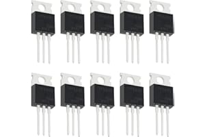 ECSiNG 10x N-Channel IRF540N MOSFET Transistor ESD Rated TO-220 33A 100V 3Pin International Rectifier Power for Home Industry and DIY