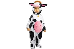 Funidelia | Cow Costume for Babies for baby Animals, Farm - Costumes for kids, accessory fancy dress & props for Halloween, carnival & parties - White