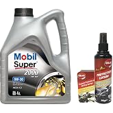 Mobil Super 2000 XE C2 5W30 Motor Yağı 4 L + 00117 Gojo Ara&ccedil; Bakım Seti
